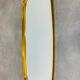 Mirror rearview mirror gold strapping Schönform 60s