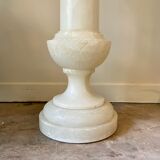Column, white alabaster harness