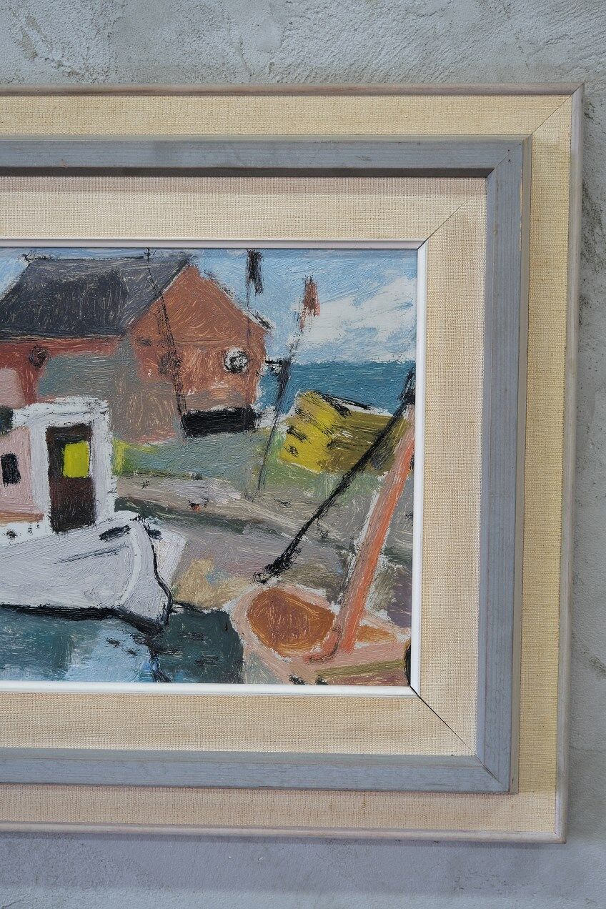 John Börén, Swedish Modern Painting, 1960s, Oil on Panel, Framed.