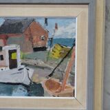 John Börén, Swedish Modern Painting, 1960s, Oil on Panel, Framed.