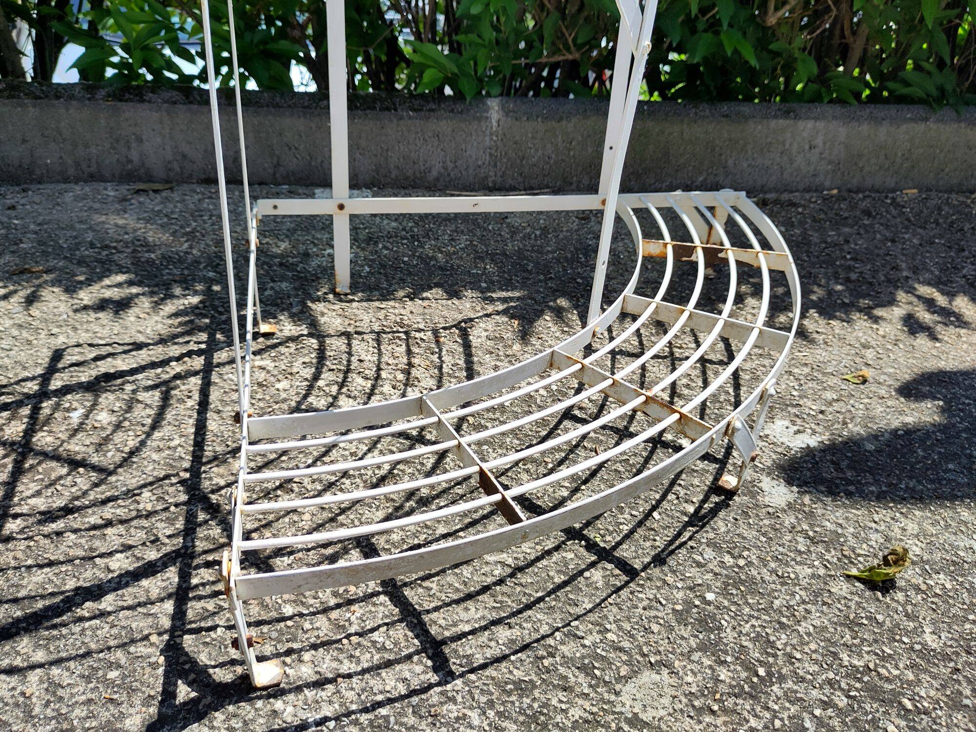 Old metal plant holder