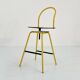 Il Bottone Yellow Adjustable and Swivel Bar Stool by Paolo Parigi for Heron Parigi, 1980