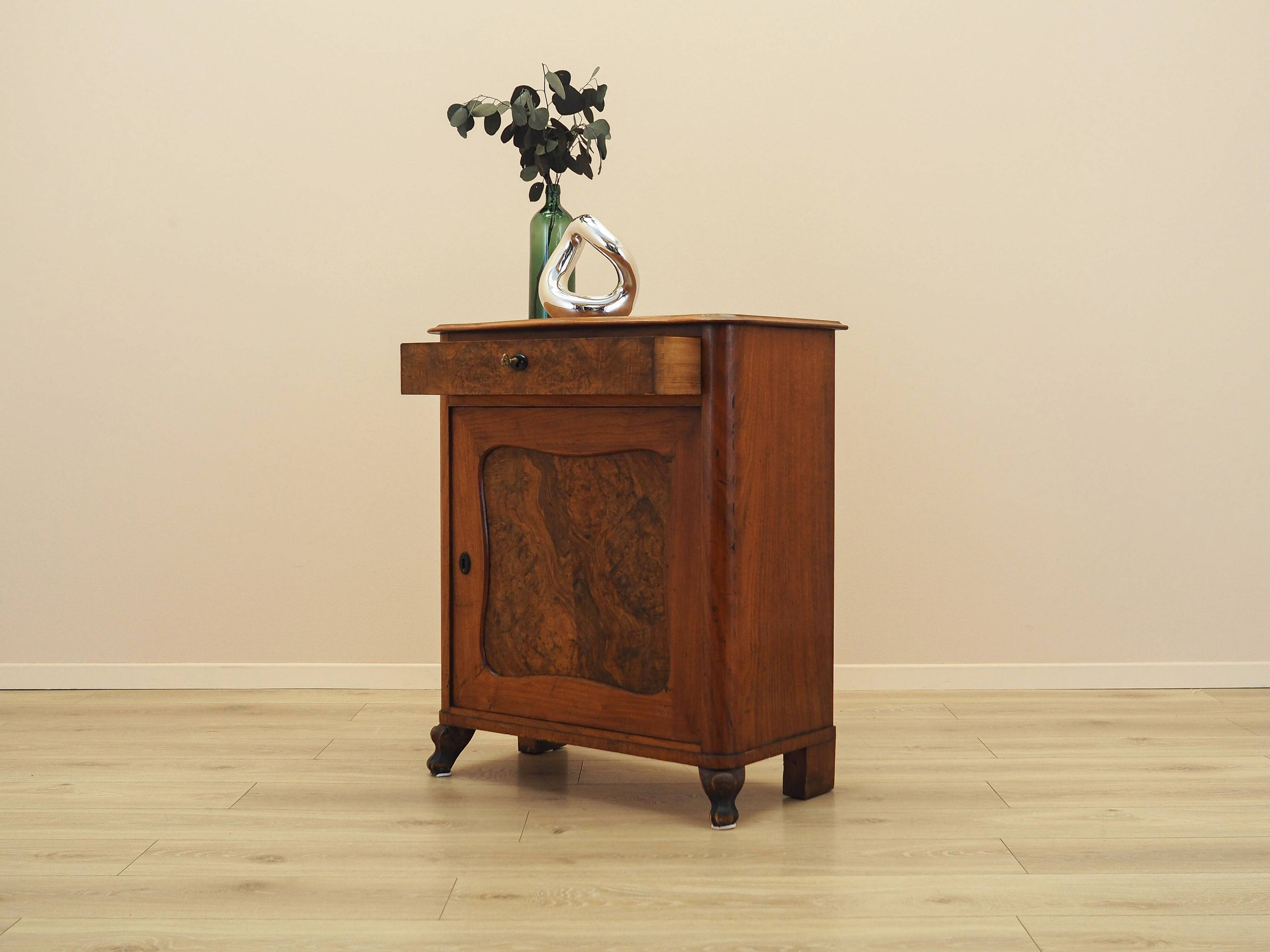 Burr wood cabinet, solid wood, Danish design, 1960s