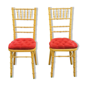 Chaises façon bambou