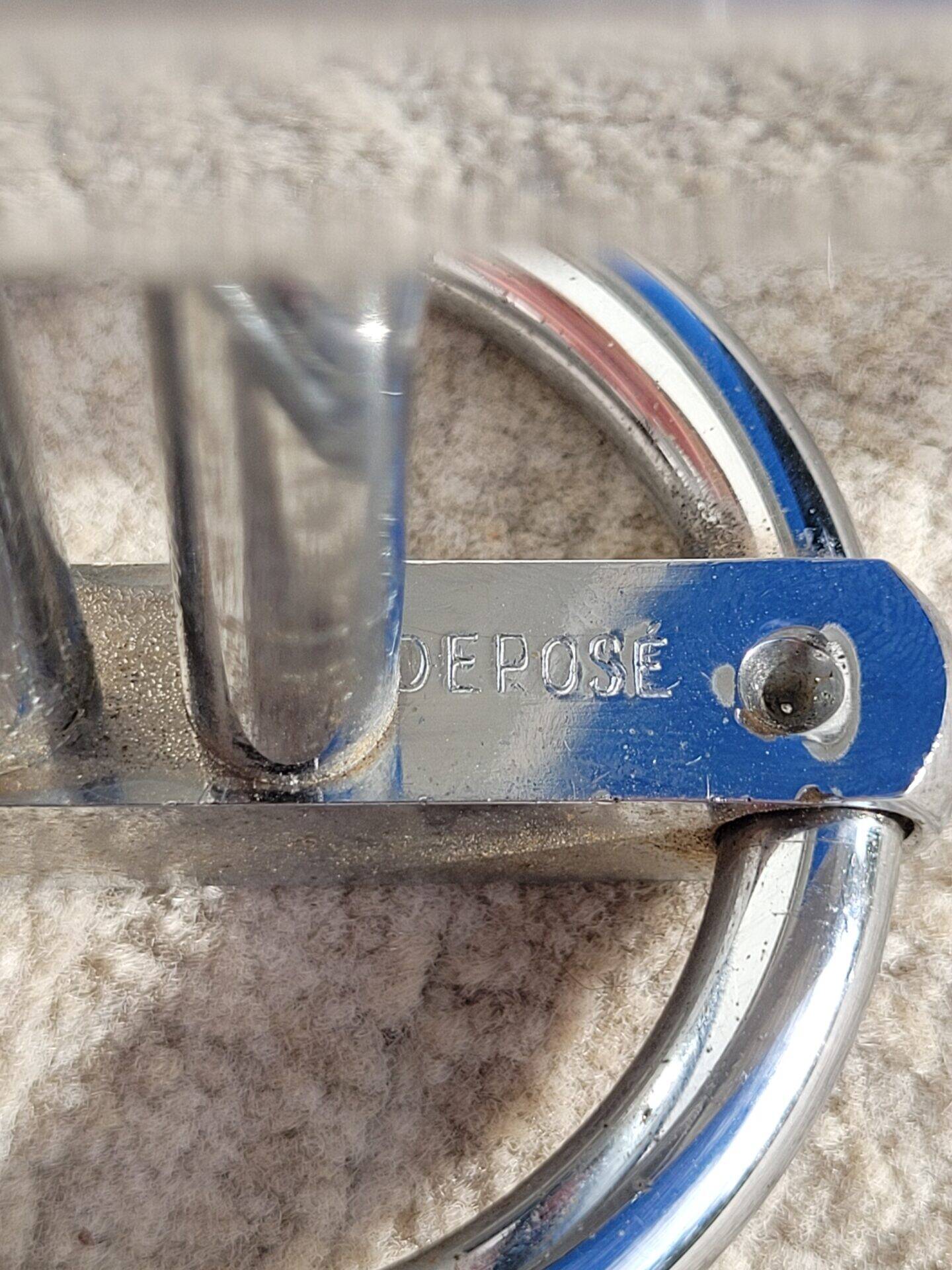1950s chrome double wall-mounted coat rack