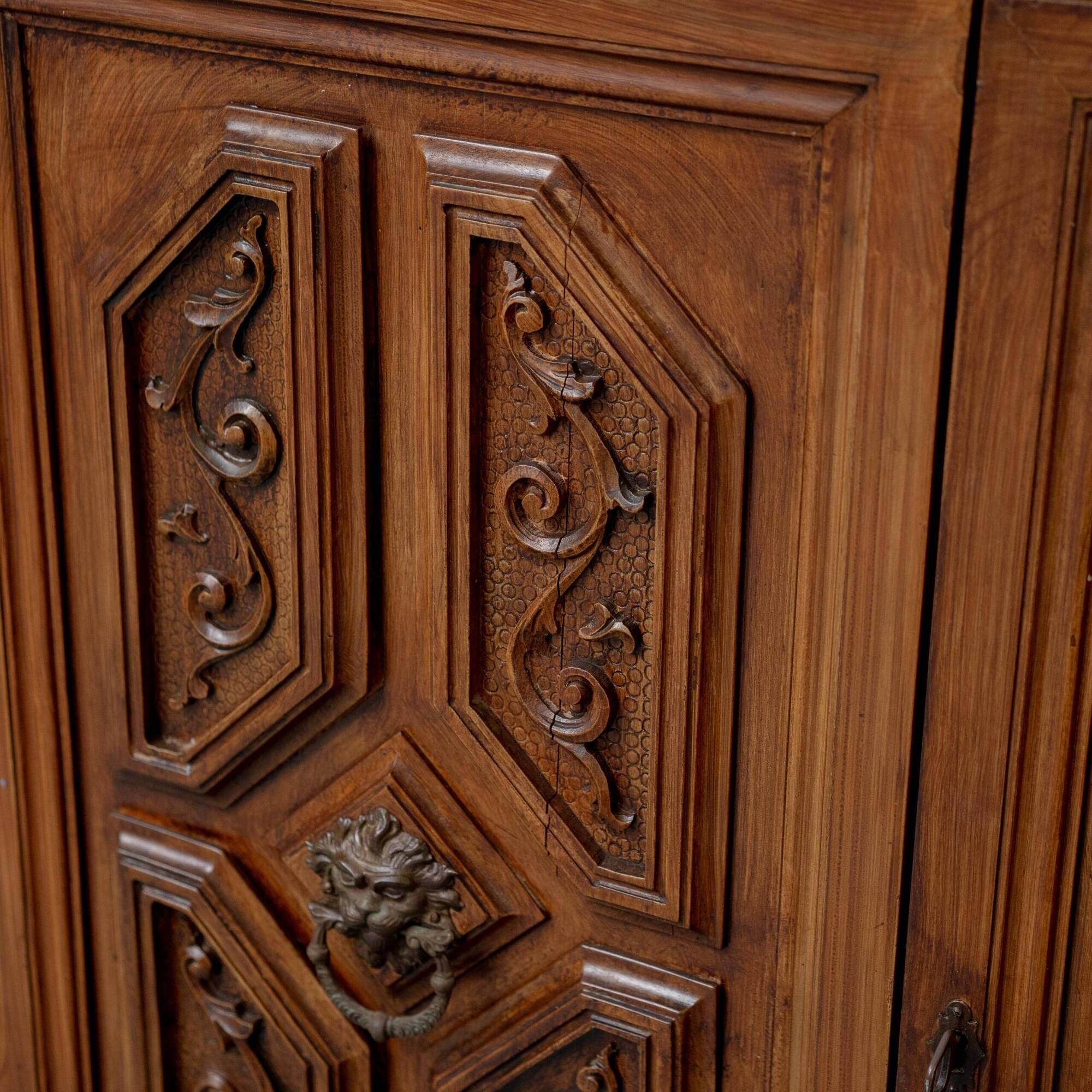 Vintage carved wood sideboard – original period piece