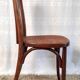 Chaise bistrot en bois courbé et cannage début XXème