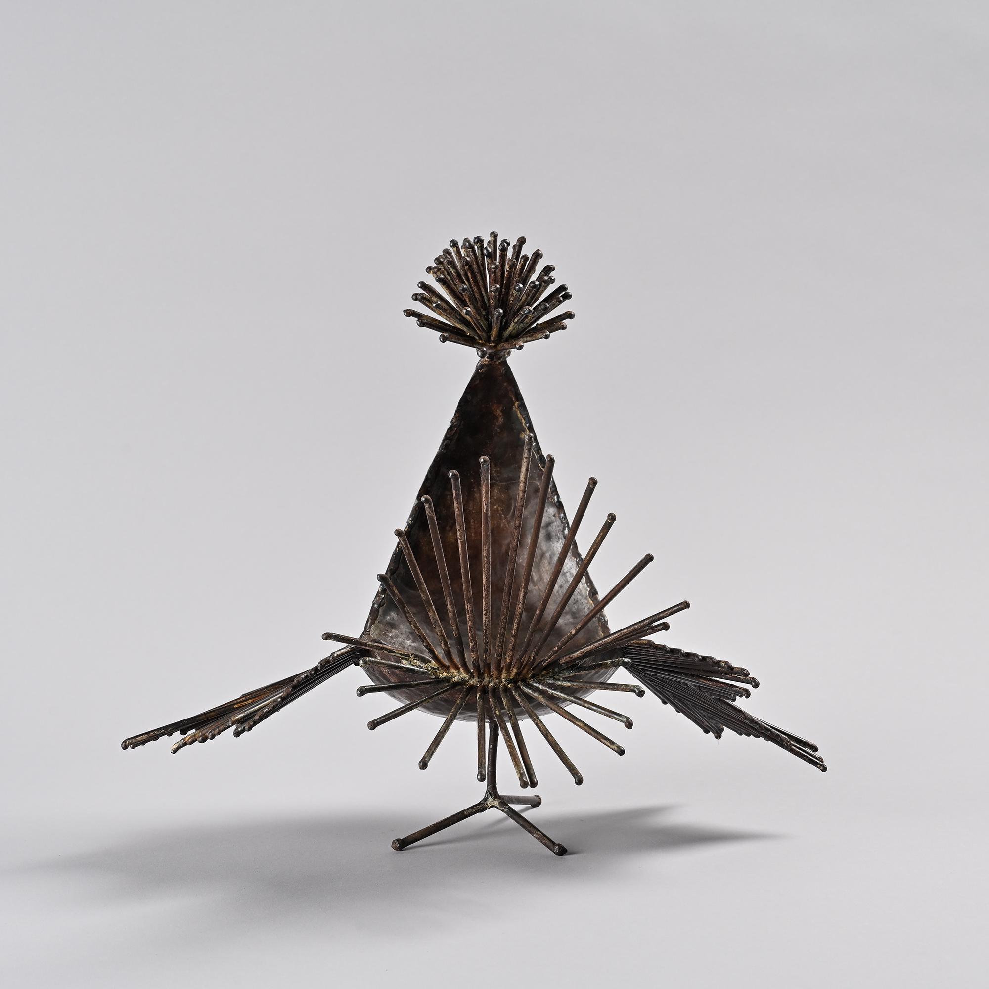 Sculpture coq par Michel Anasse, France vers 1960