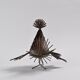 Sculpture coq par Michel Anasse, France vers 1960