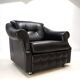 Fauteuil Art Déco en cuir, France 1960