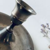 Old silver candle holder