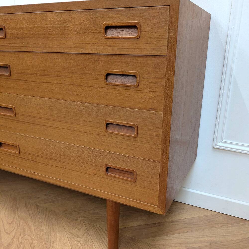 Small vintage Scandinavian teak sideboard.