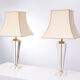 Paire de lampes de table Hollywood Regency lucite 1970 France