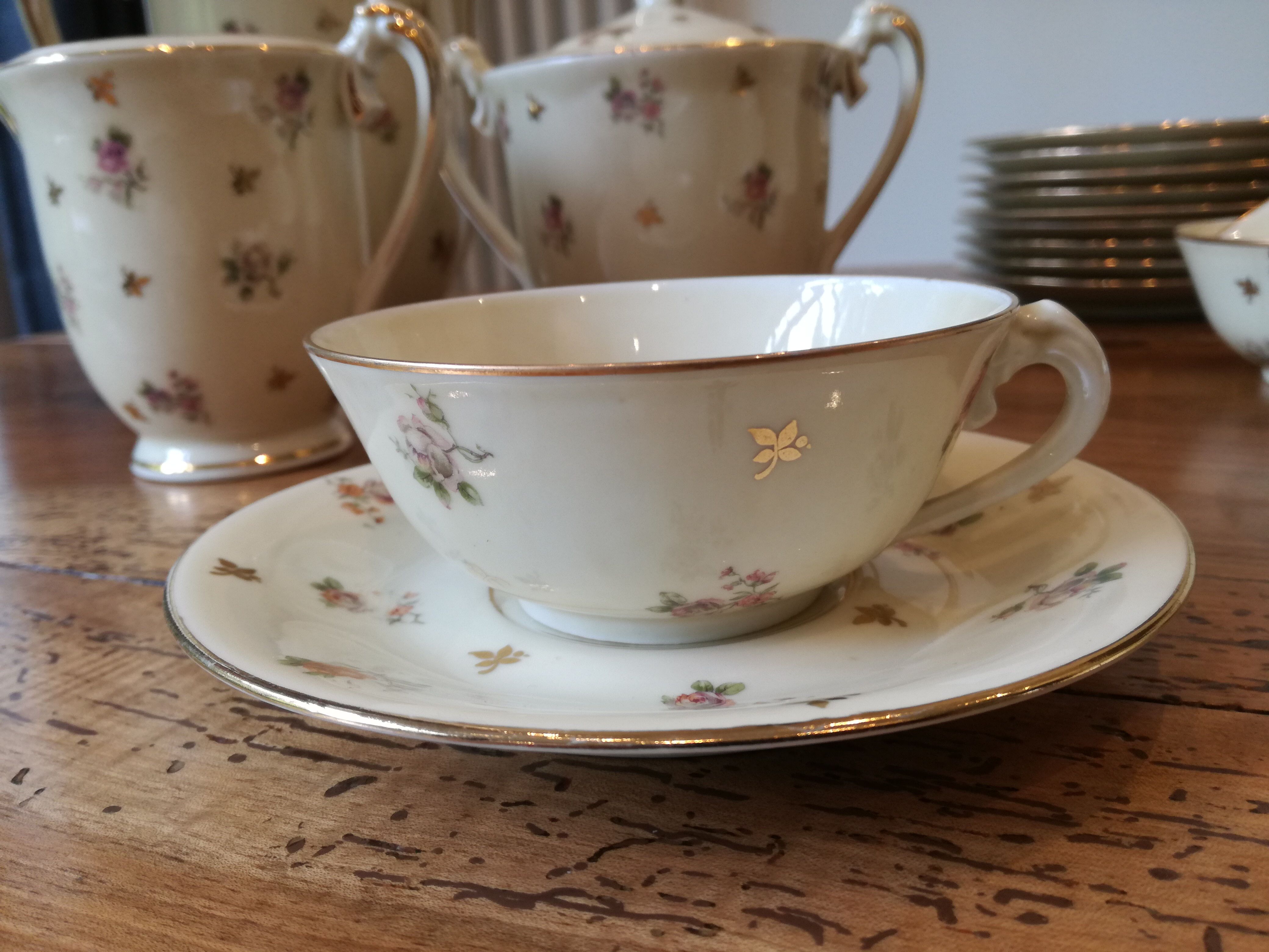 Tea service café art deco Limoges 1925