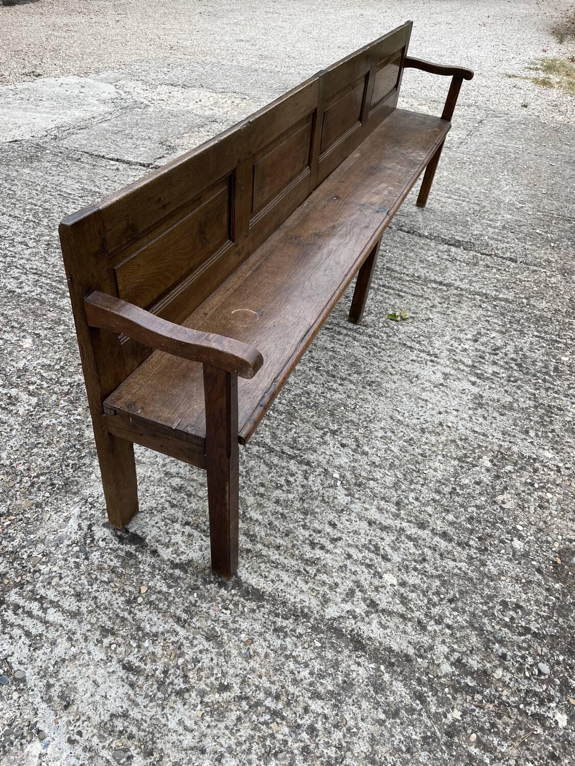 Wooden church pew