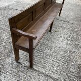 Wooden church pew