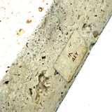 Enzo Mari, brutalist travertine candle holder, Fratelli Mannelli Italy 1970