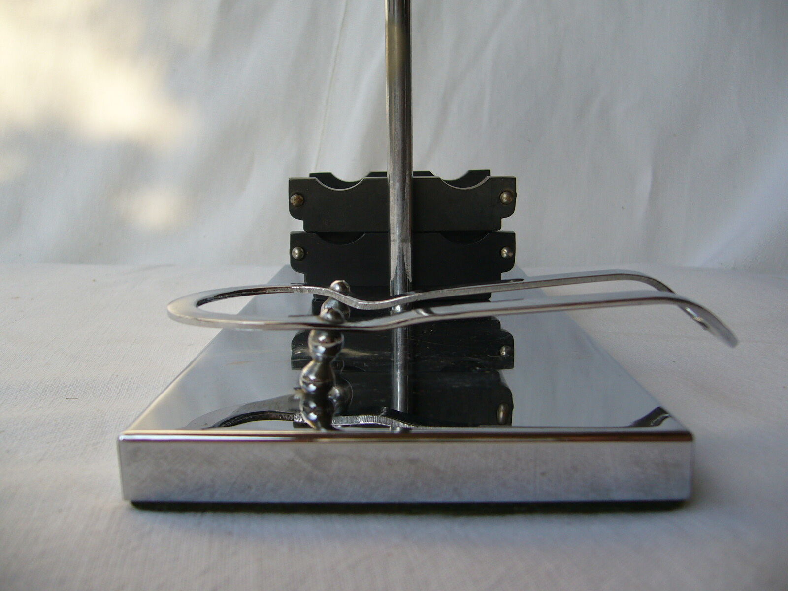 Chrome metal pipe art deco door