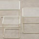 White Isocele nesting tables by Max Sauze France, 70
