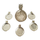 Vintage metal pineapple aperitif set – 1 large + 5 bowls