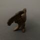 Three bronze eagles Napoleon III 19th century golden patina