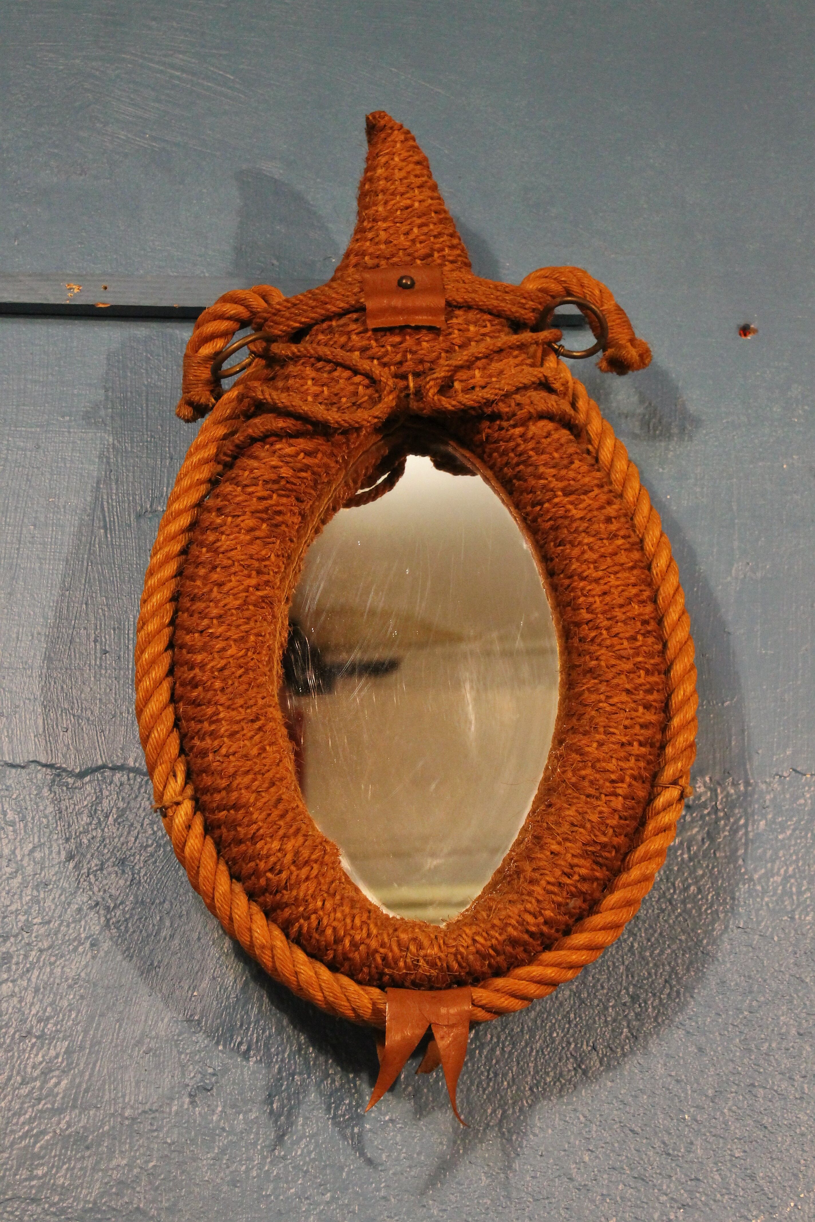 Mirror rope "Licol" 1950s 65x37cm