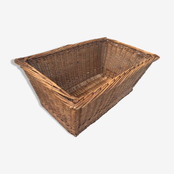 Rattan and wicker basket