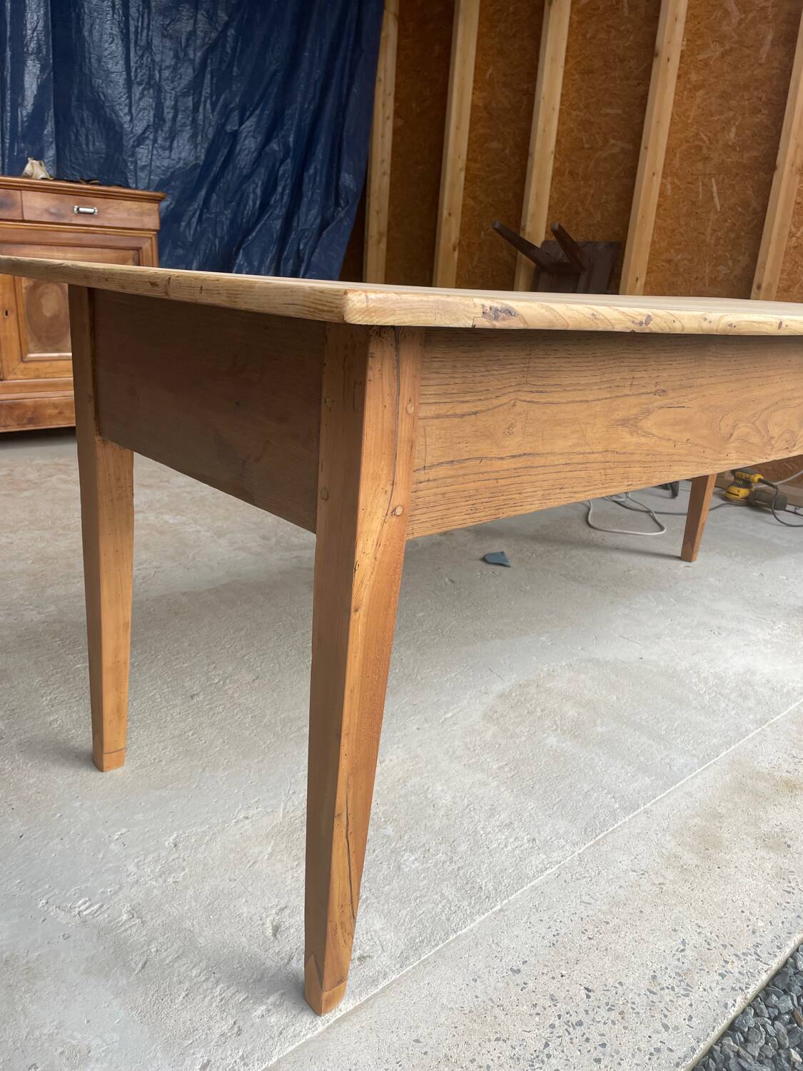 Large oak farmhouse table