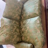 2-seater silk fabric sofa