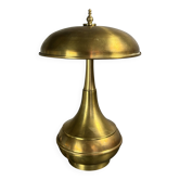 Midcentury Italian modernist brass dome mushroom table lamp, 1960s
