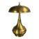 Midcentury Italian modernist brass dome mushroom table lamp, 1960s