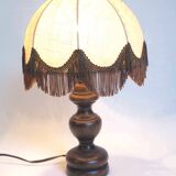 Small wooden foot lamp