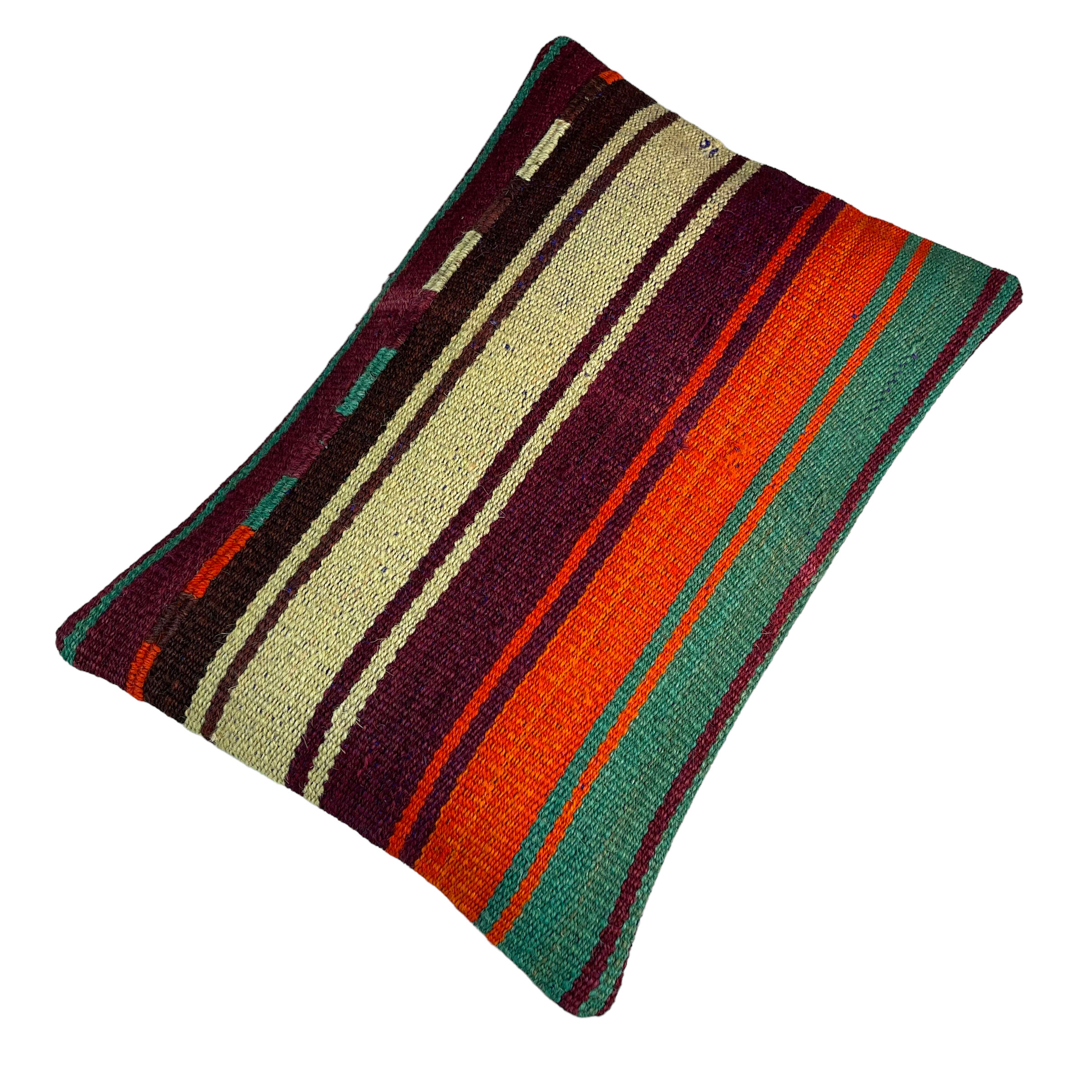 Vintage turkish kilim cushion cover, 30 x 50 cm