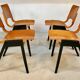 Ensemble de 6 chaises de salle à manger P7 par Roland Rainer pour E & A Pollack, Vienne 1952