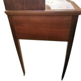 Dressing table with a triptych mirror