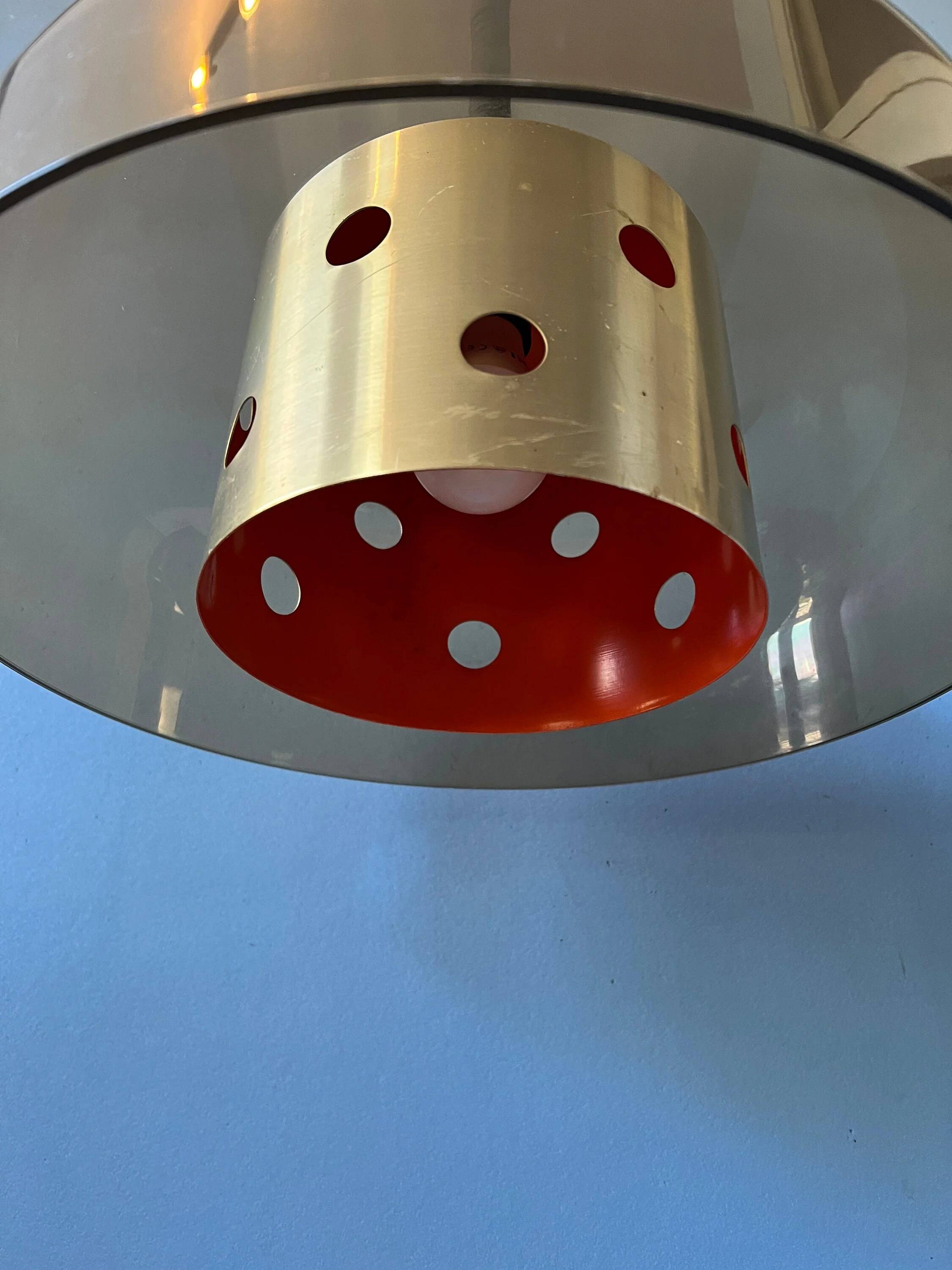 Suspension Mid-Century Herda Space Age / vintage suspended lamp from the 70s