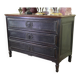 Louis XVI chest of drawers in black patinated oak, 18th century
