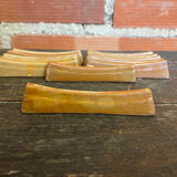 Set of 12 vintage stoneware knife rests