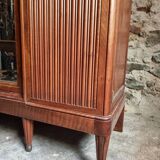 Antique Art Nouveau wardrobe with mirror – Early 20th century