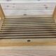Tabouret moderniste à lattes de bois, années 50, banc