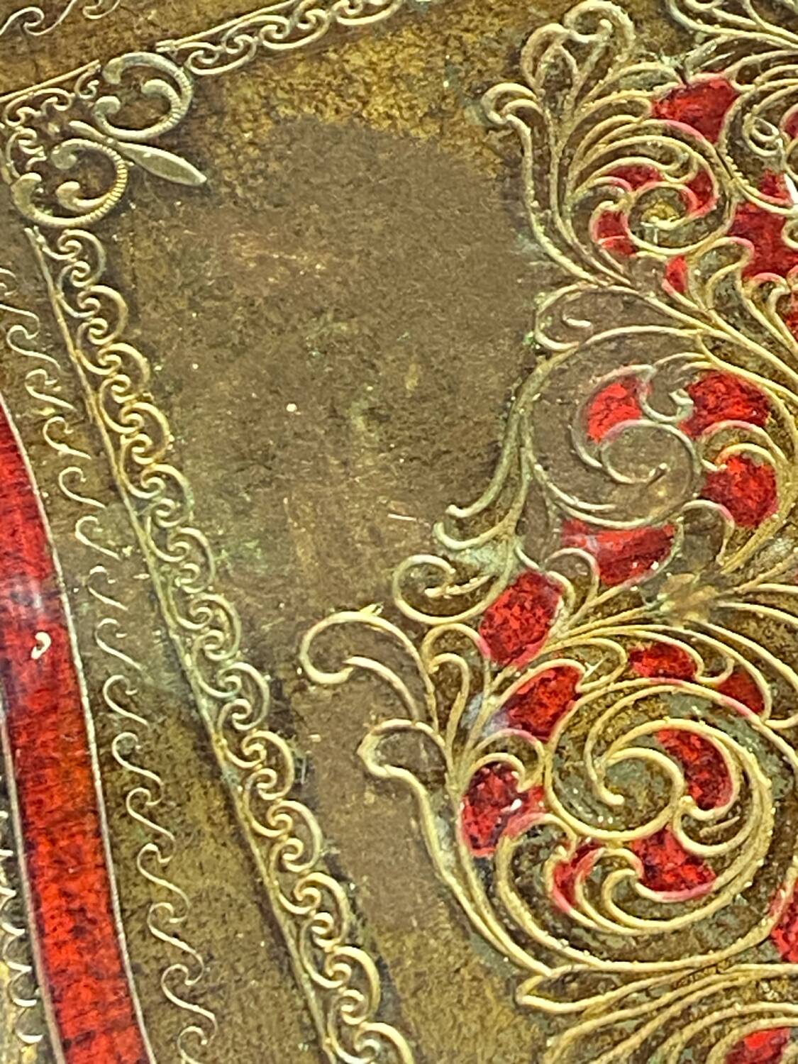 Florentine wooden side table