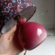 Vintage pink ceramic table lamp, Liberty flower lampshade