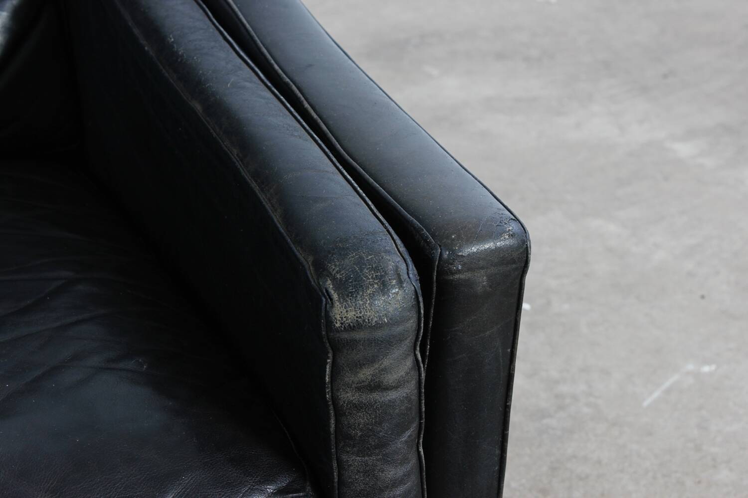 Vintage Sofa Mid Century Leder Danish Design 60er 70er