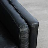 Vintage Sofa Mid Century Leder Danish Design 60er 70er