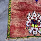 Moroccan boujad peach carpet - 124 x 222 cm
