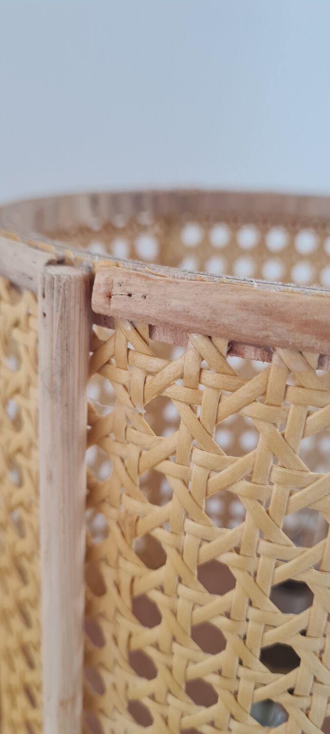 Rattan table lamp and canning