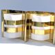 Pair of Hans-Agne Jakobsson V334/1 wall lamps in brass and opaline plastic