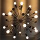 Sputnik XXL chandelier of the 60s-70s chrome metal 20 lamps