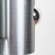 Brushed metal chandelier by Polam Bielsko, 1960s-1970s