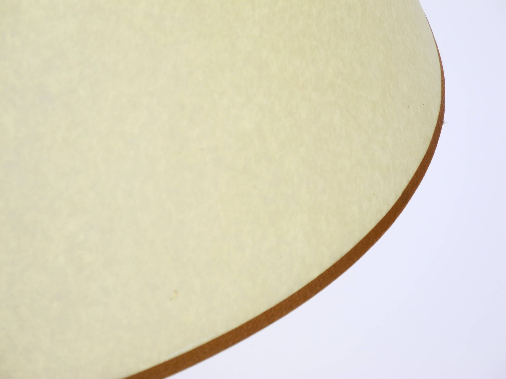 Large 1970s Italian bamboo table lamp with large oiled paper shad